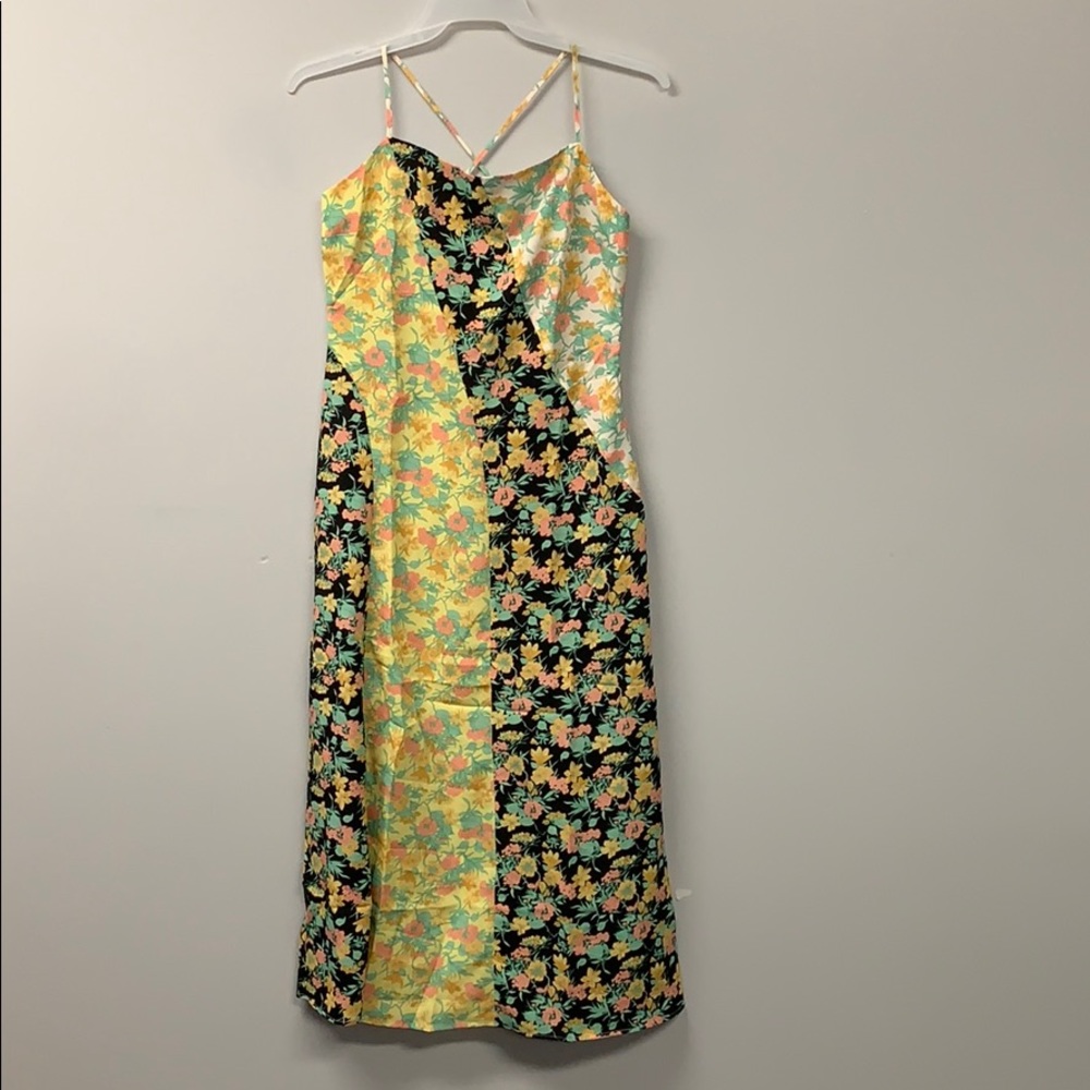 Warehouse Midi Cami Dress in Floral Print